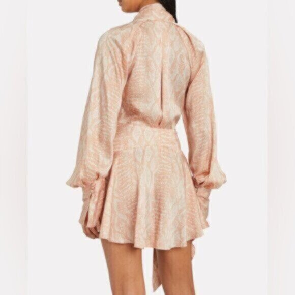 NWT Acler Bradley Cobra Wrap Long Sleeve Mini Dress - Picture 4 of 14